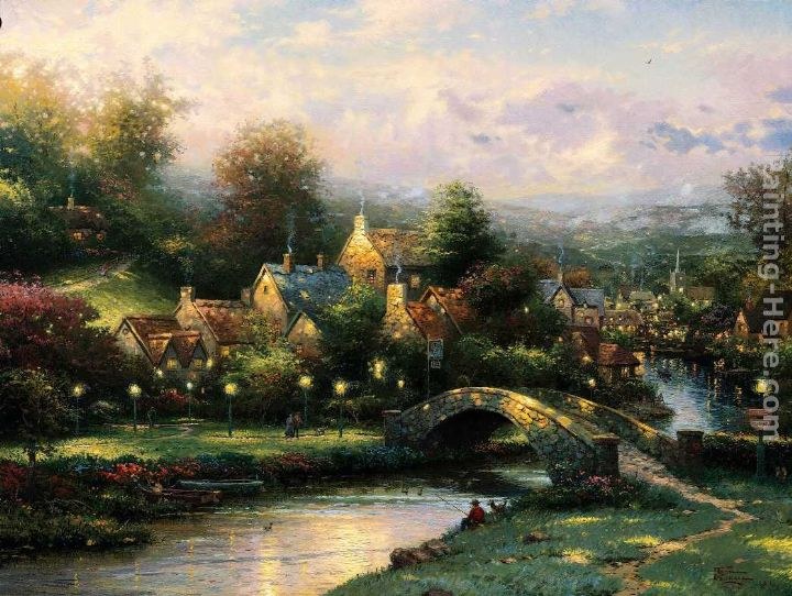 Thomas Kinkade Lamplight Village